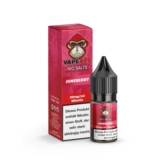 VapeApe Liquid - Juneberry Nikotinsalz 10ml | 20mg/ml Highlight