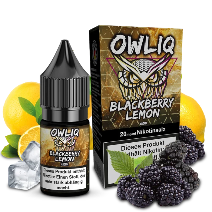 Owliq Liquid - Blackberry Lemon Nikotinsalz 10ml | 20mg/ml Versand Am Gleichen Tag