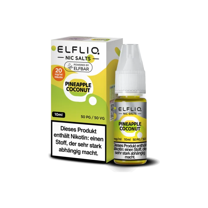 Elfliq Liquid by Elfbar - Pineapple Coconut Nikotinsalz 10ml | 20mg/ml Kostenfreie Lieferung