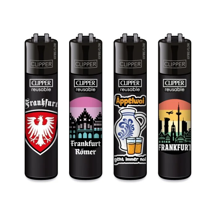 Clipper Feuerzeuge - FFX Frankfurt | 48St. Display Sofort Bestellen