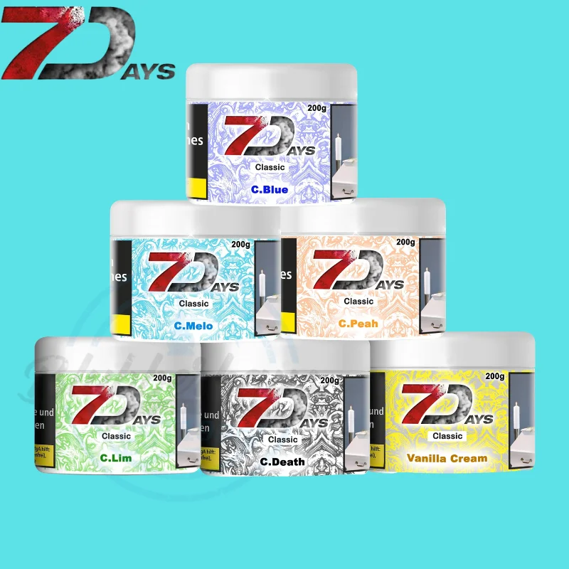 Schneller Versand 7 Days Classic Shisha Tabak 200g bei blubberhaus.de – alle Sorten, unsere Einschätzung