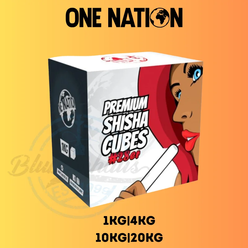 Neu One Nation Shisha Kohle 28mm günstig kaufen – 1kg, 4kg, 10kg & 20kg