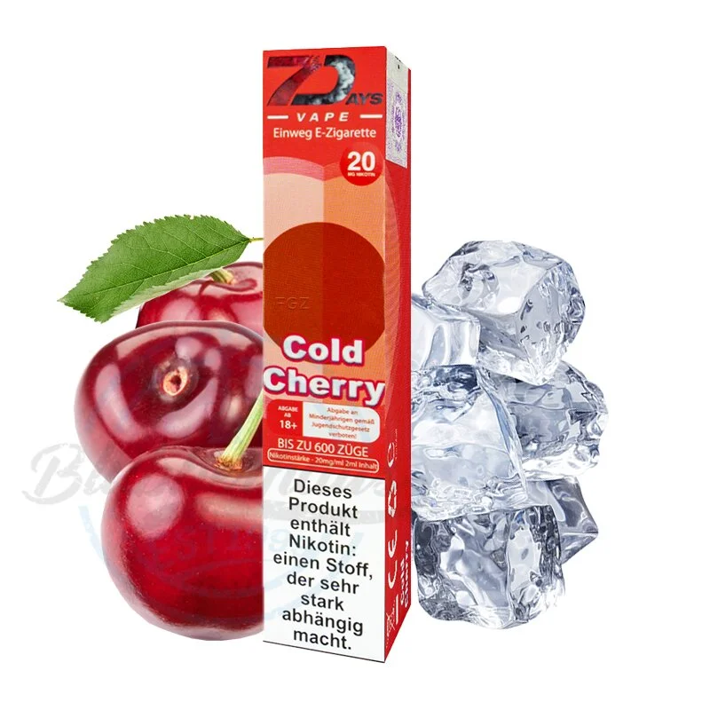 7 Days Vape - Cold Cherry 2ml/20mg Letzte Chance