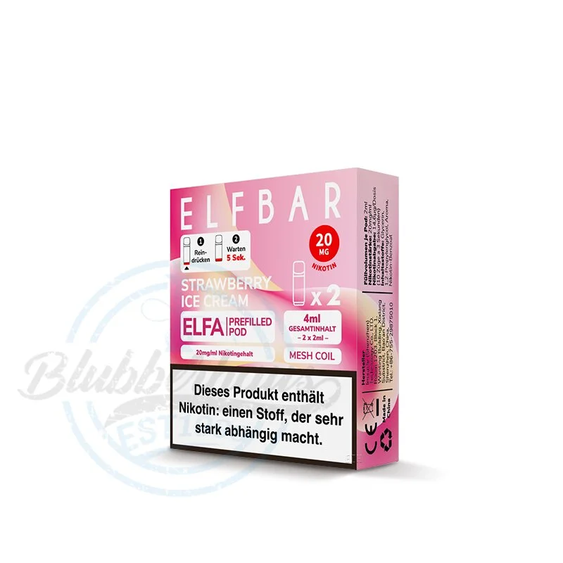 Elfbar ELFA Pods - Strawberry Ice Cream (2er Pack) Günstig