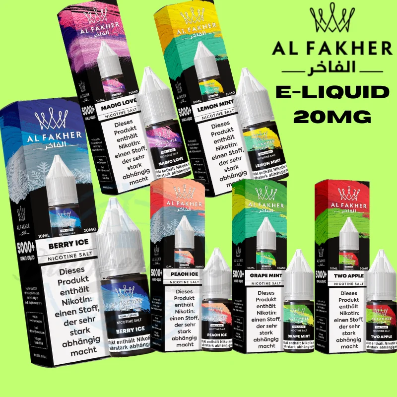 Kostenloser Versand Al Fakher Liquid 20mg/ml Nikotinsalz im Sortiment von blubberhaus.de