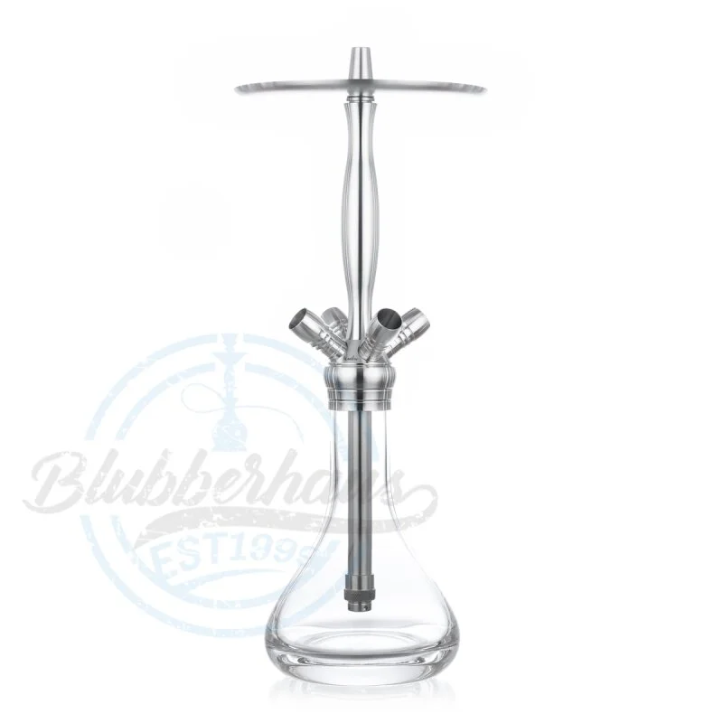 Aladin MVP 470 Classic Clear – Vielseitige Edelstahl-Shisha für gesellige Runden Markenware