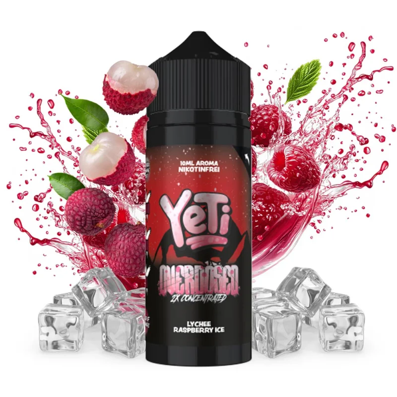 YETI OVERDOSED - Lychee Raspberry Ice Longfill Aroma Kostenloser Versand