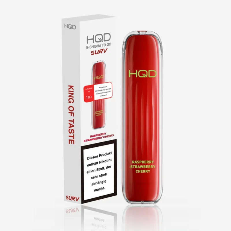 HQD SURV - Raspberry Strawberry Cherry Nur Für Kurze Zeit