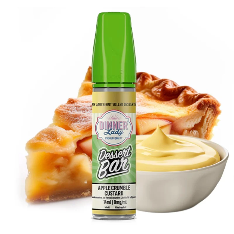DINNER LADY - Apple Crumble Custard Longfill Aroma Knallerangebot