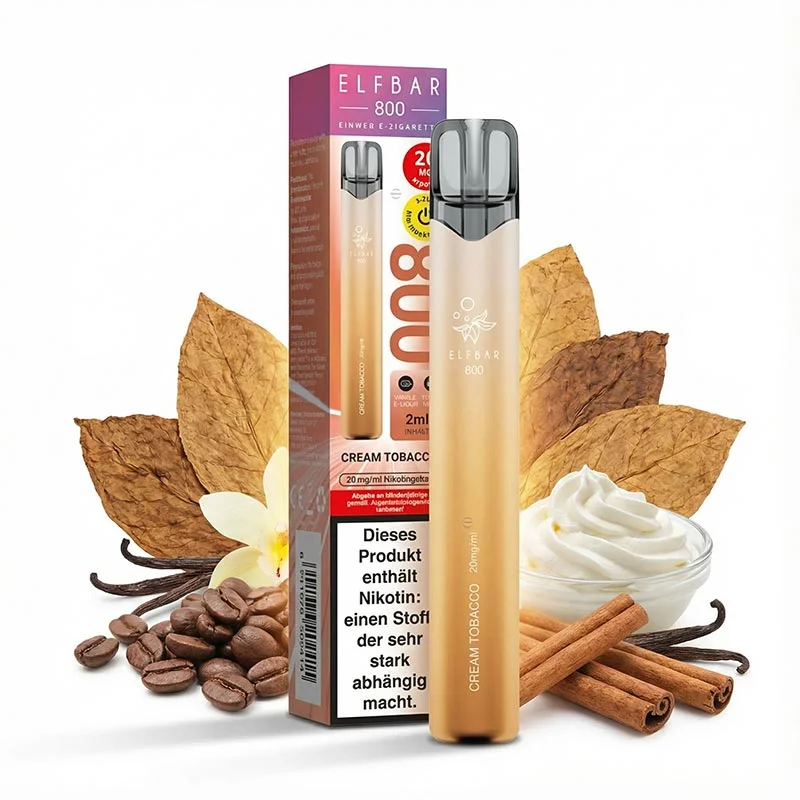 Letzte Chance ELFBAR 800 - Cream Tobacco