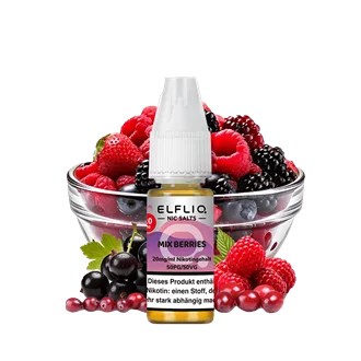 Markenprodukt ELF Bar Elfliq - Mix Berries - 10 ml Nikotinsalz Liquid