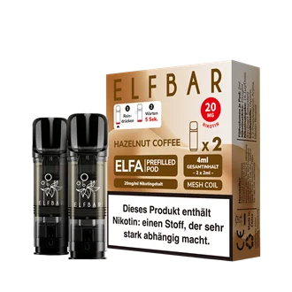 Günstig ELF Bar ELFA - Hazelnut Coffee Pod - 2er Pack