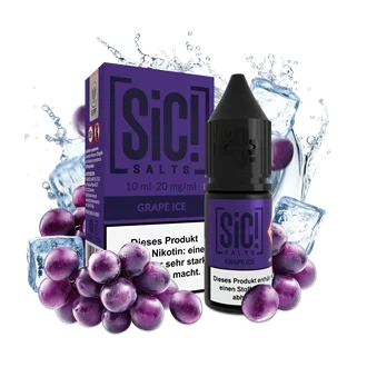 Neu SIC Salts - Grape Ice - 10 ml Nikotinsalz Liquid