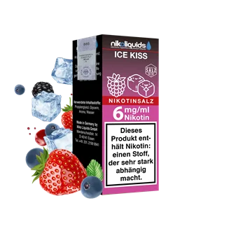 Preisreduziert nikoliquids Ice Kiss 50/50 - 10 ml Nikotinsalz-Liquid