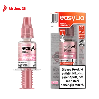 Sichere Zahlung Grabit EasyLiQ - Peach Ice - 10 ml Nikotinsalz Liquid