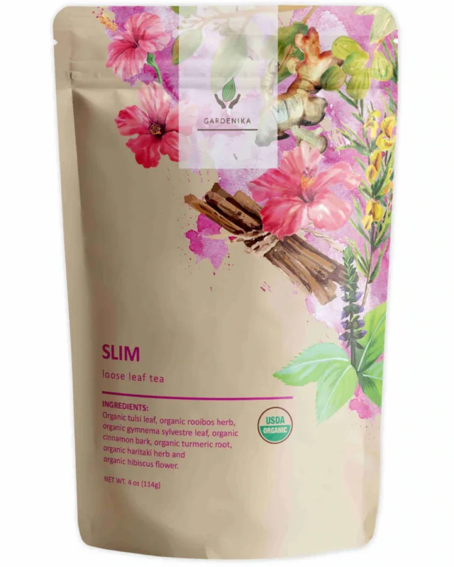 Sofort Bestellen Gardenika Slim Loose Leaf Herbal Tea, USDA Organic, Koffeinfrei - 4 oz (114g)
