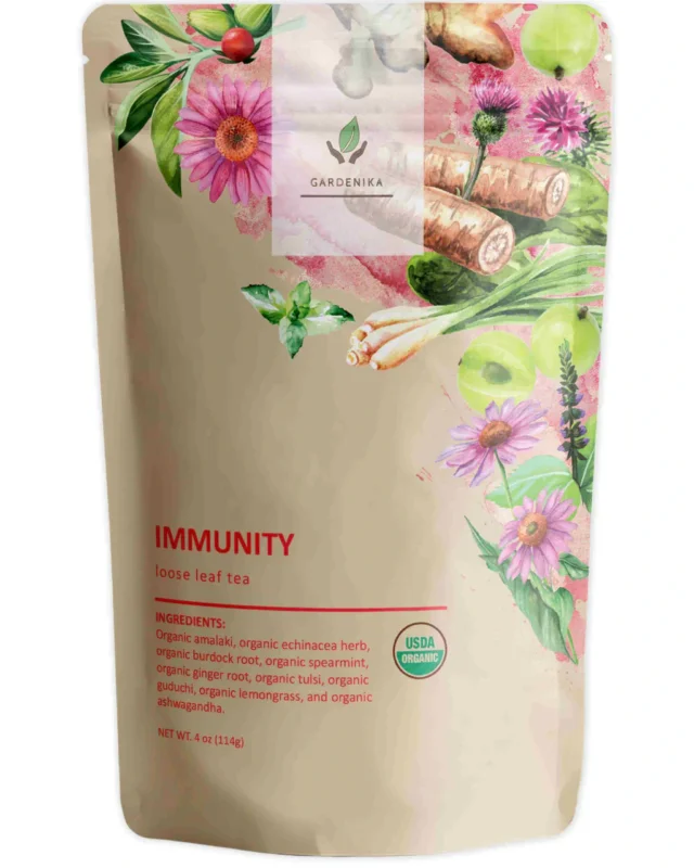 Gardenika Immunity Loser Blatt Kräutertee, USDA Bio, Koffeinfrei - 4 oz (114g) Schnäppchen
