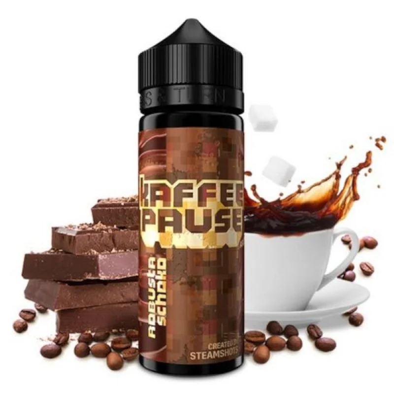 Steamshots - Kaffeepause Robusta Schoko 10ml Aroma Nur Heute