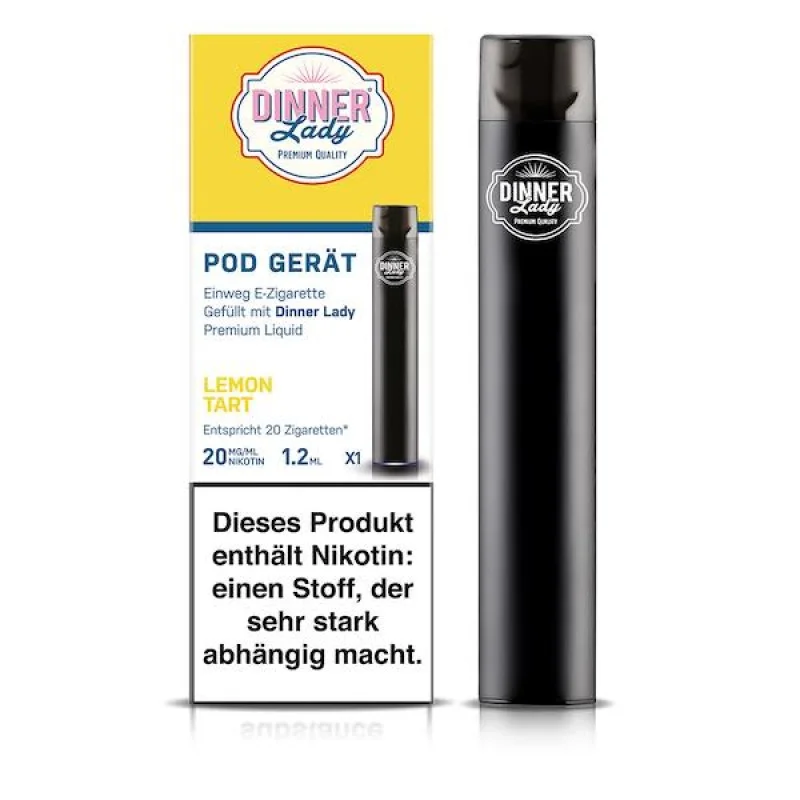 Jetzt Bestellen Lemon Tart Einweg E-Zigarette 20mg - Dinner Lady