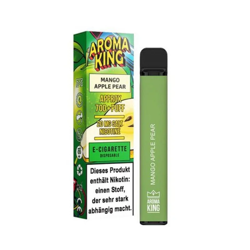 Aroma King Vape Bar E-Zigarette Mango Apple Pear 20mg 700 Züge Letzte Chance