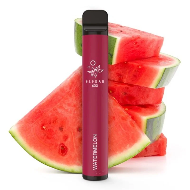 Super-Preis Elf Bar - Watermelon Nikotinfrei E-Shisha 600 Züge