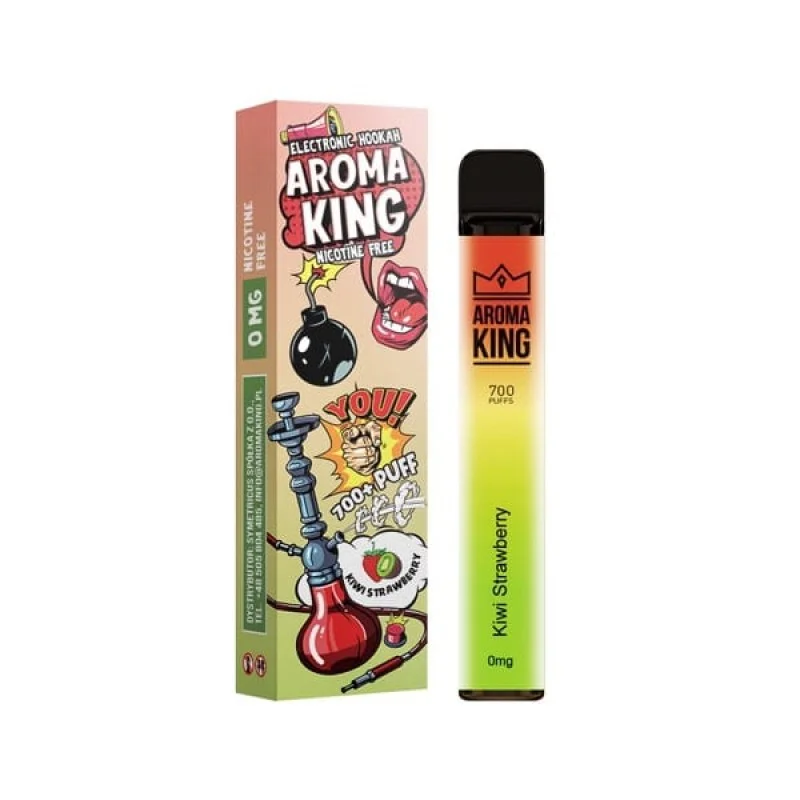 Aroma King 700 Vape Bar E-Shisha Kiwi Strawberry 0mg ohne Nikotin Kostenfreie Lieferung