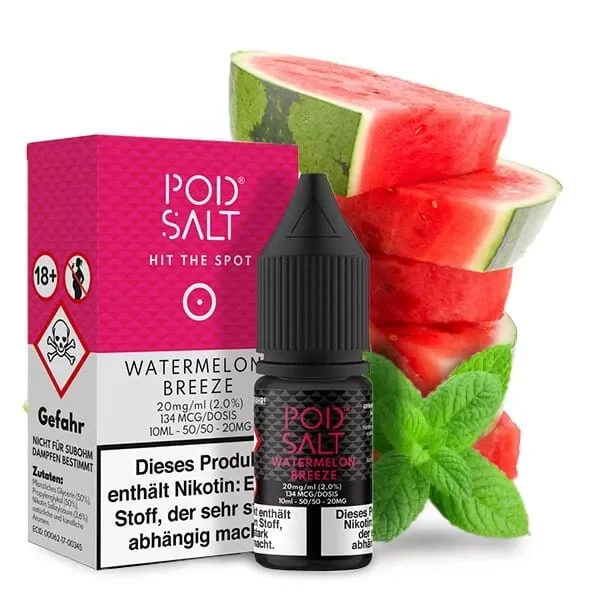 PodSalt - Watermelon Breeze - 10ml Nikotinsalz-Liquid Sofort Bestellen