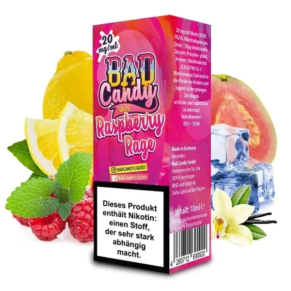 Raspberry Rage - 10ml Nikotinsalz-Liquid Zertifiziert