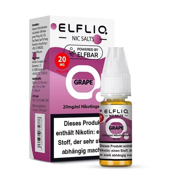 Sonderangebot Elfliq Grape - 10ml Nikotinsalz-Liquid