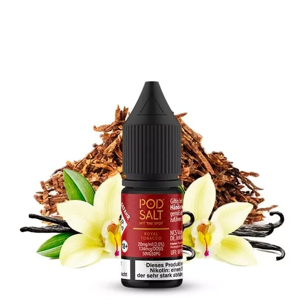PodSalt - Origin Royal Tobacco - 10ml Nikotinsalz-Liquid Schneller Versand