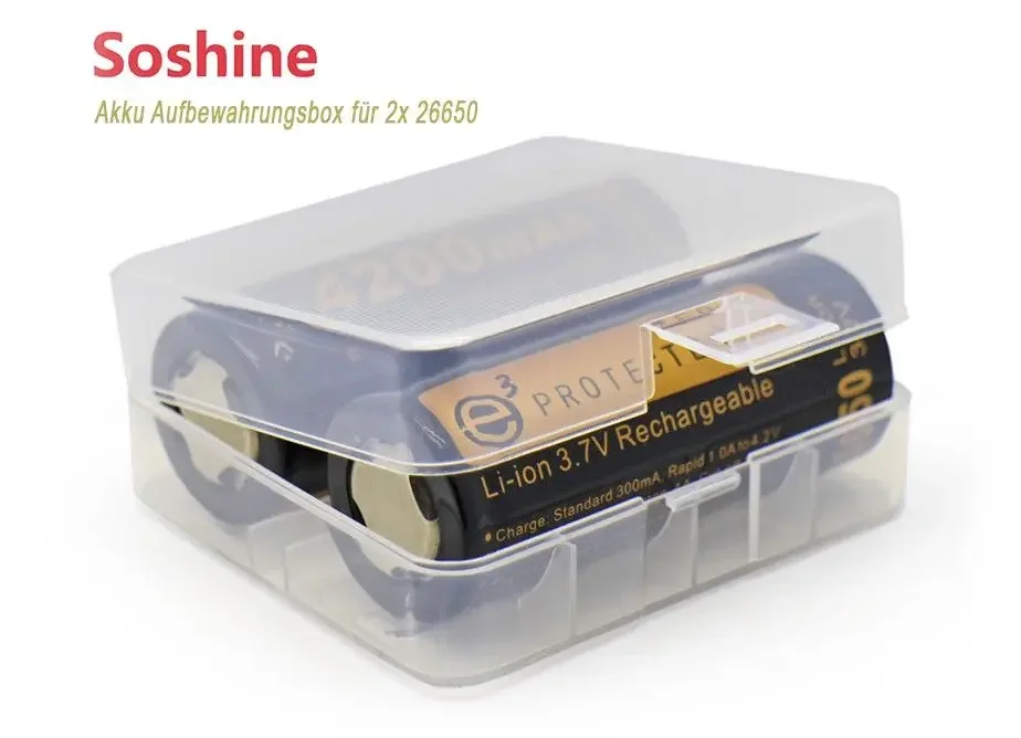 Akku Aufbewahrungsbox für 2x 26650 Akkus Saisonangebot