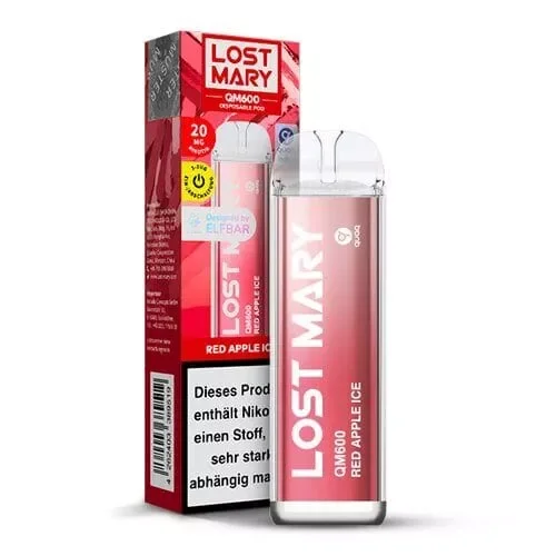 Lost Mary - QM600 Einweg E-Zigarette - Red Apple Ice 20mg/ml Wochenendangebot
