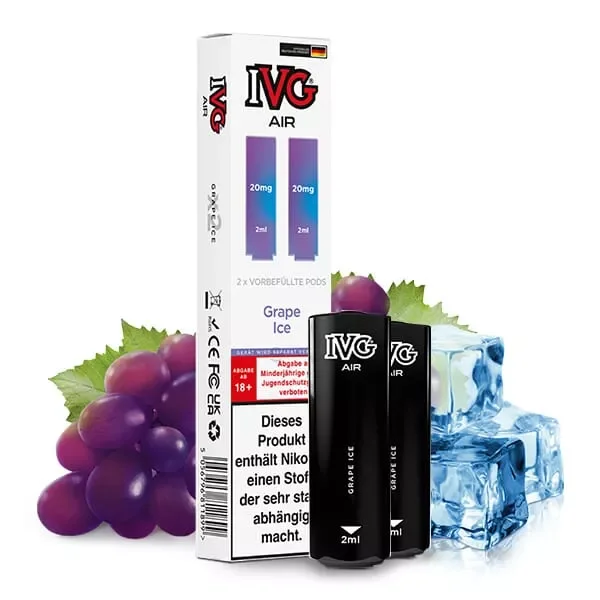 Preiswert 2x IVG Air Prefilled Pod - Grape Ice - 20mg/ml
