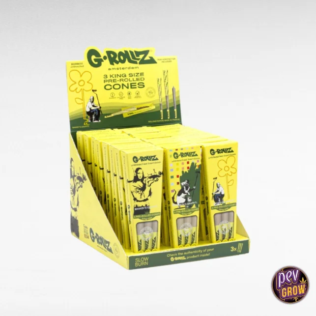 Bestseller G-Rollz Banksy Bamboo Cones – King Size vorgedrehte Papers mit Tablett