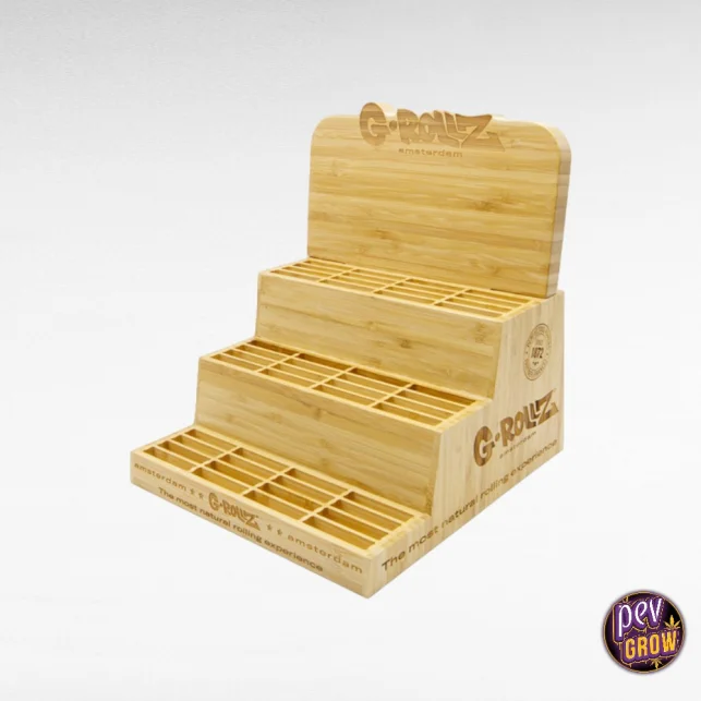 Neu Bambus Drehpapier-Display – 1 1/4 & King Size Triple