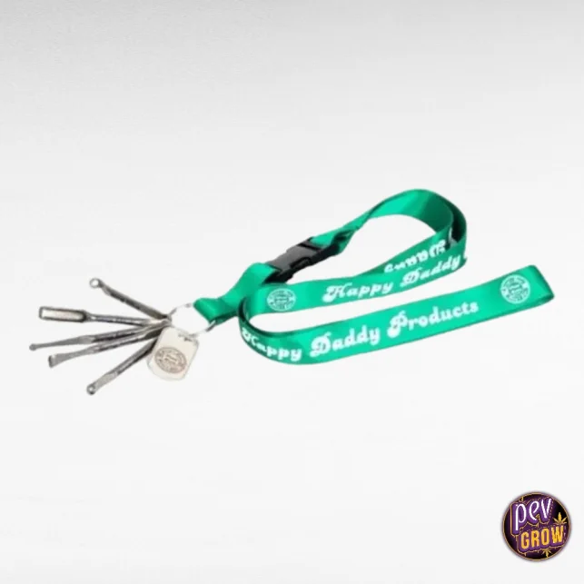 Versand Am Gleichen Tag Lanyard 5 verschiedene Dabber – Happy Daddy · Ultimatives Konzentrat-Tool-Set für BHO, Shatter & Harz