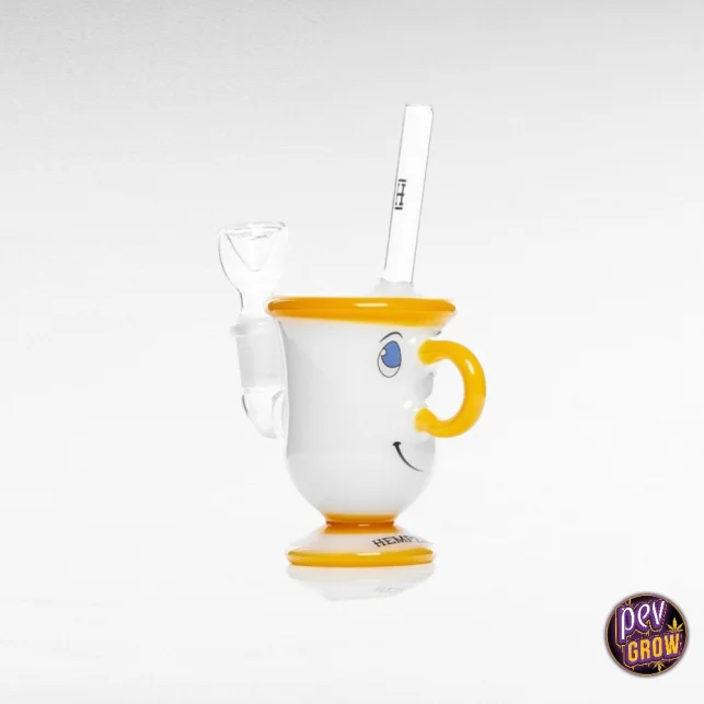 Kostenfreie Lieferung Mini Teetassenbong – Borosilikatglas mit Dusche-Perkolator · 6 Zoll
