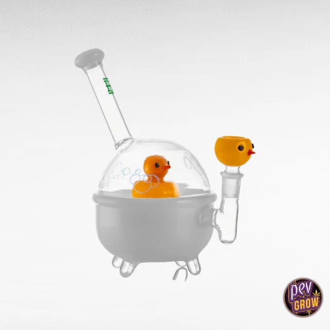 Mini Glasbong Ducky – Borosilikat-Tragbare Wasserpfeife mit Schauerperkolator Kostenfreie Lieferung