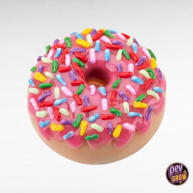 Preiswert Dry Glass Pipe Pink Sprinkle Donut – Empire Glassworks · Premium Weed-Pfeife