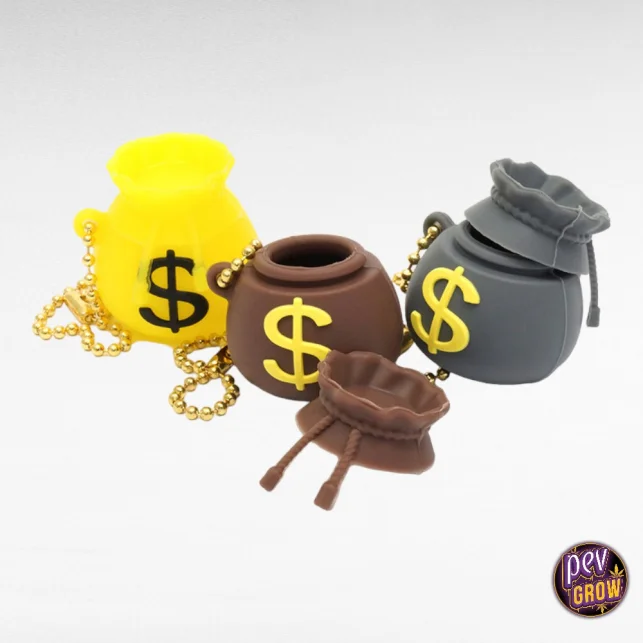 Meistverkauft Silikonbehälter Money Bag 8 ml – Antihaft-Dab-Glas für BHO & Rosin · Pevgrow