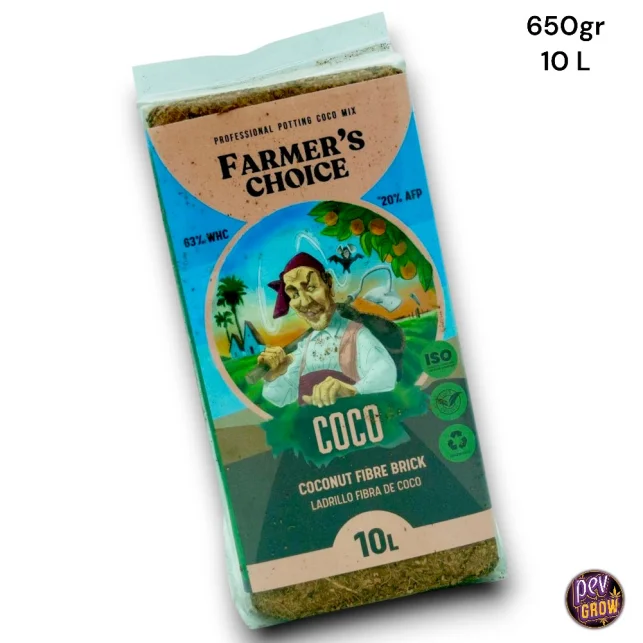 Jetzt Bestellen Coco Brick 650g 10L – Komprimierter Kokos-Substrat für Hydroponik & Erde-Mischungen