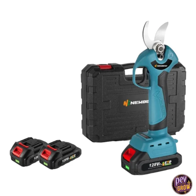 Sofort Bestellen Elektrische Gartenscheren-Set 1280W – Akku mit SK5-Stahlklingen · 2 Batterien für schnelle Cannabis-Ernte