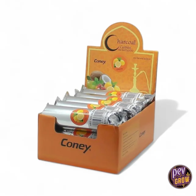Kostenloser Versand Coney Premium 33 mm Shisha Kohle – Schnellanzündend mit Apfelgeschmack · Ohne Funken