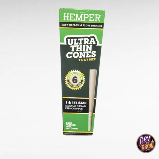 Kostenfreie Lieferung Hemper Ultra-Dünne 84mm Blunt-Papierkegel, vorgefertigte ungebleichte Hanfpapiere für langsames Abbrennen