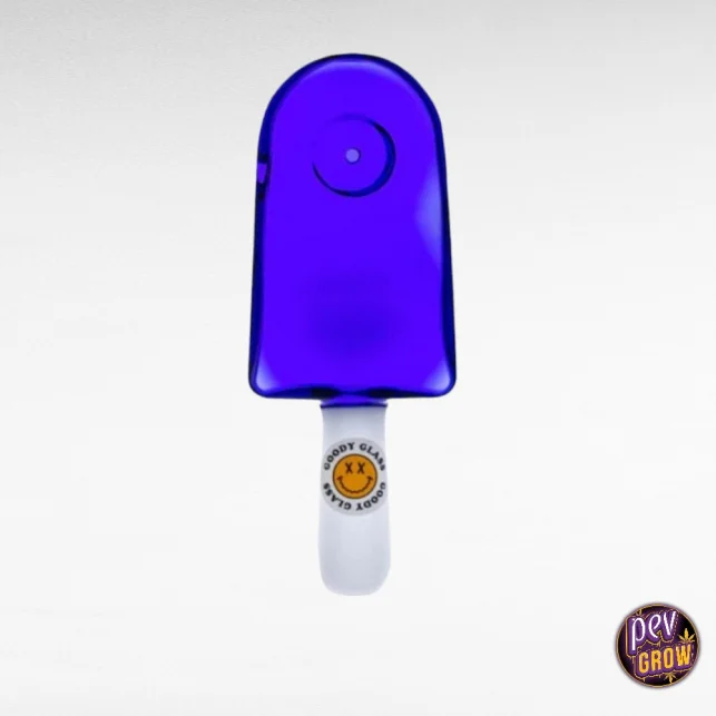 Goody Glass Blue Popsicle Glas-Pfeife – Lustiges Eis-Design für Trockenkräuter · Kompakt & einfach zu reinigen Aktuell