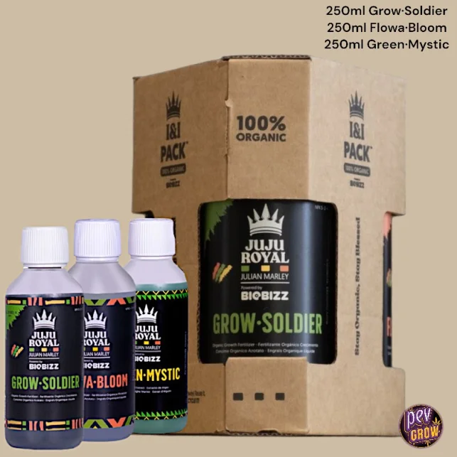 Finale Aktion Pack Juju Royal Biobizz – Julian Marley Bio-Dünger-Set für Cannabis-Wachstum & Blüte