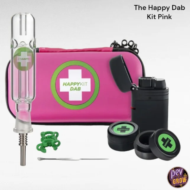Preiswert The Happy Dab Kit Pink – Komplettset für unterwegs mit Nektarsammler · Stoßfestes Gehäuse & Brenner inklusive