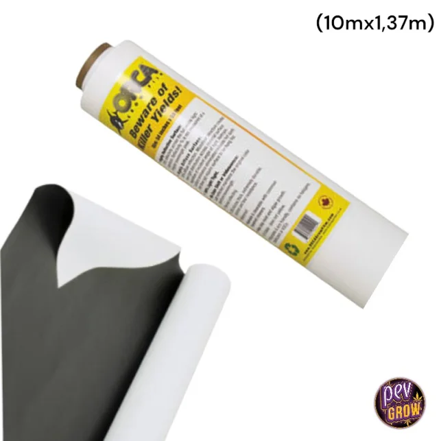 Geprüft ORCA Grow Film Reflektierende Folie 1,37 x 10 m – 99 % diffuse Reflexion für Indoor-Zuchten