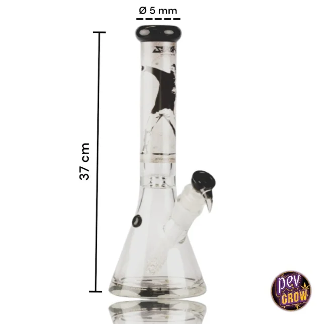 Begrenztes Angebot Banksy Ice Crystal Bong mit Percolator 37 cm – Urban Art & kühler Rauch
