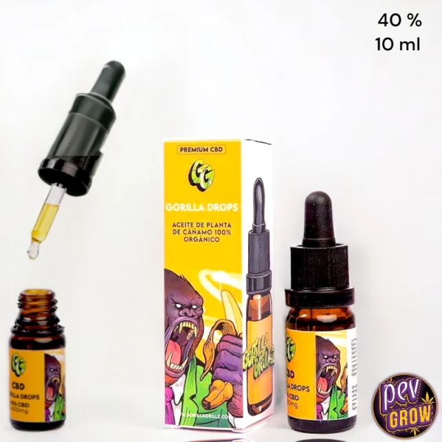 Heißes Angebot Gorilla Grillz CBD Öl 40 % – 4000 mg reine Full-Spectrum-Tropfen